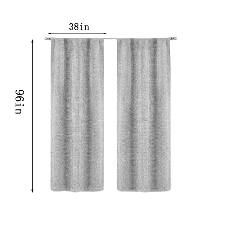 Frifoho Polyester Blackout Curtains / Drapes Pair Wayfair Canada